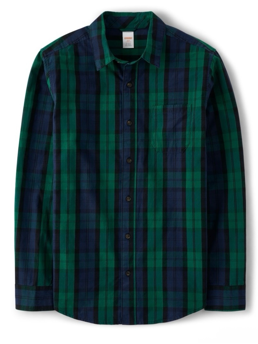 Gymboree Men's ‘Nutcracker’ Dad and Me Plaid Long Sleeve Button Down Shirt XXL
